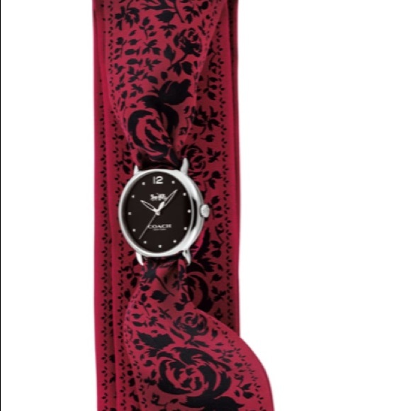 Coach Delancey Silk Scarf Wrap Watch - Picture 2 of 5